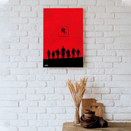 پوستر هومرو مدل فلزی طرح Red Dead Redemption کد PS703