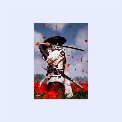 پوستر هومرو مدل فلزی طرح Ghost of tsushima کد PS867