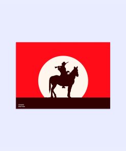 پوستر هومرو مدل فلزی طرح Red Dead Redemption کد PS682