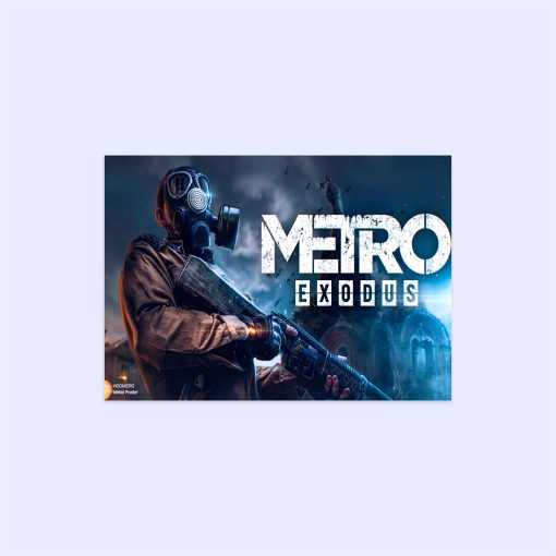 پوستر هومرو مدل فلزی طرح Metro کد PS604