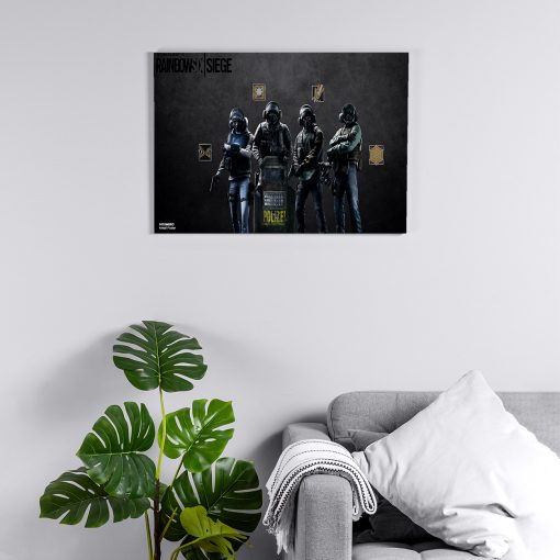 پوستر هومرو مدل فلزی طرح Rainbow six siege کد PS669