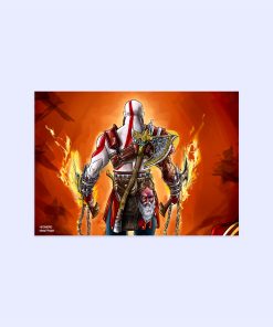 پوستر هومرو مدل فلزی طرح God of War کد PS502