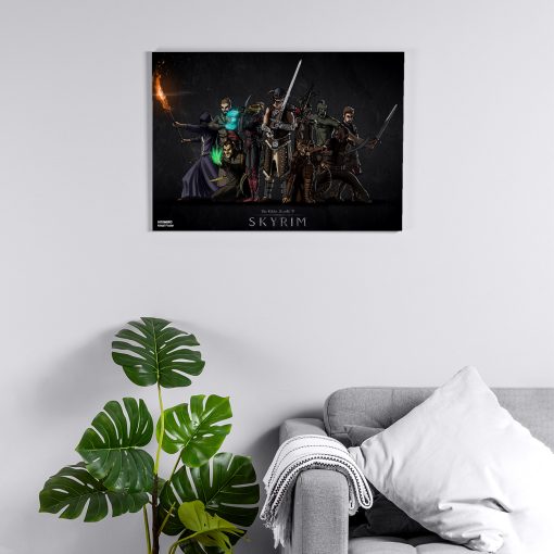 پوستر هومرو مدل فلزی طرح Skyrim کد PS753