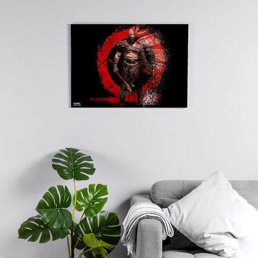 پوستر هومرو مدل فلزی طرح God of War کد PS492