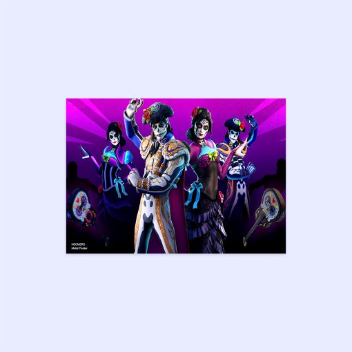 پوستر هومرو مدل فلزی طرح Fortnite کد PS463