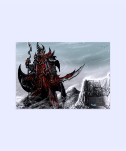 پوستر هومرو مدل فلزی طرح Skyrim کد PS748