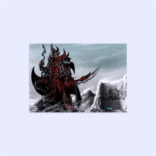 پوستر هومرو مدل فلزی طرح Skyrim کد PS748