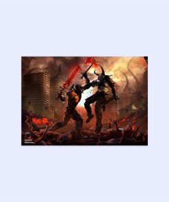 پوستر هومرو مدل فلزی طرح DOOM کد PS328