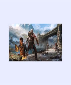 پوستر هومرو مدل فلزی طرح God of War کد PS494