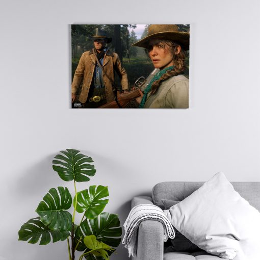 پوستر هومرو مدل فلزی طرح Red Dead Redemption کد PS685