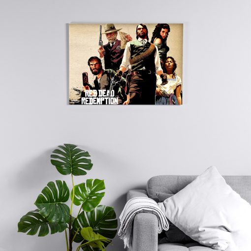 پوستر هومرو مدل فلزی طرح Red Dead Redemption کد PS701