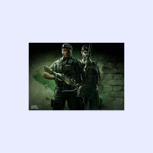 پوستر هومرو مدل فلزی طرح Rainbow six siege کد PS663