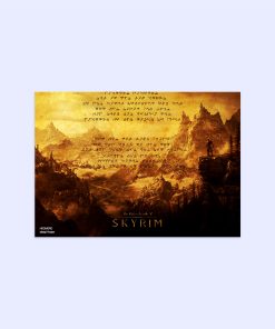 پوستر هومرو مدل فلزی طرح Skyrim کد PS755