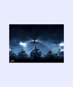 پوستر هومرو مدل فلزی طرح HALO کد PS541