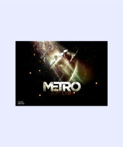 پوستر هومرو مدل فلزی طرح Metro کد PS607