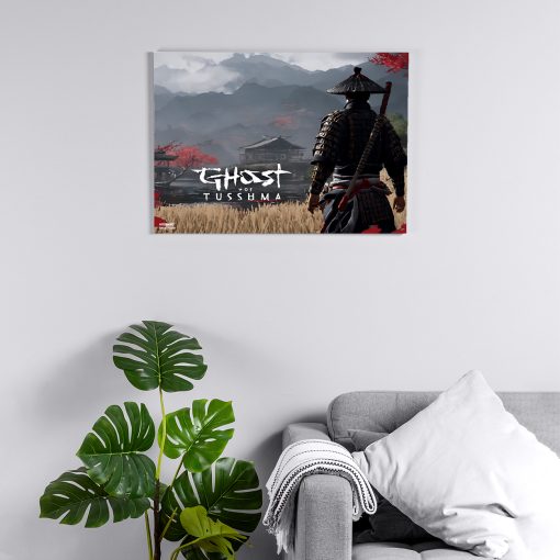 پوستر هومرو مدل فلزی طرح Ghost of tsushima کد PS856