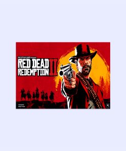 پوستر هومرو مدل فلزی طرح Red Dead Redemption کد PS696