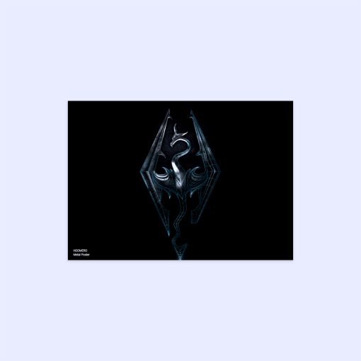 پوستر هومرو مدل فلزی طرح Skyrim کد PS746