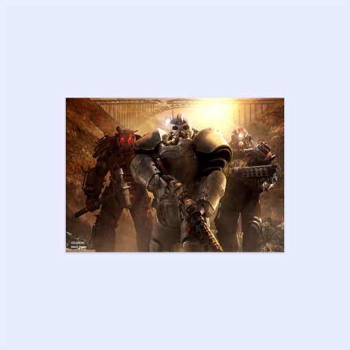 پوستر هومرو مدل فلزی طرح Fallout کد PS404