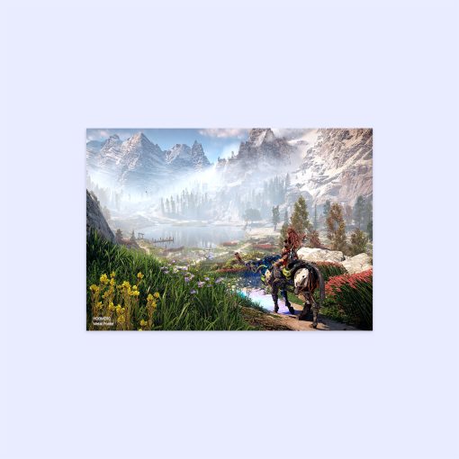 پوستر هومرو مدل فلزی طرح Horizon Zero Down کد PS578