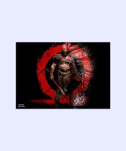 پوستر هومرو مدل فلزی طرح God of War کد PS492