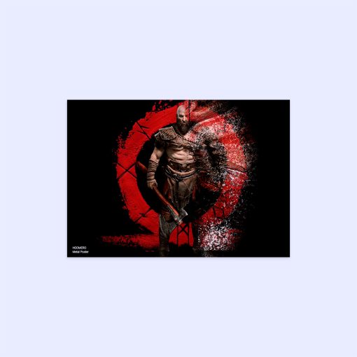 پوستر هومرو مدل فلزی طرح God of War کد PS492