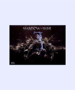 پوستر هومرو مدل فلزی طرح Shadow of War کد PS737