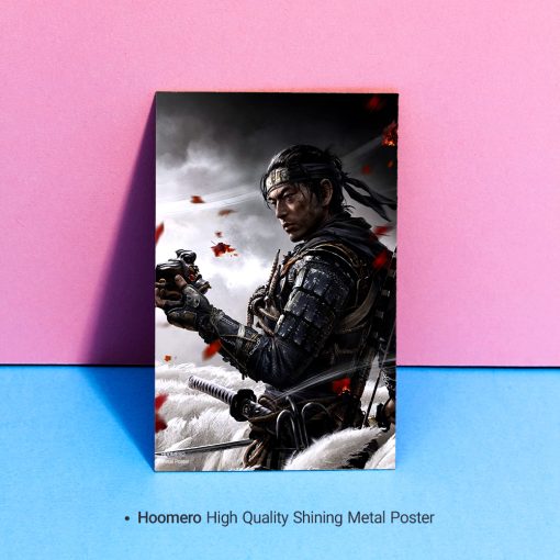پوستر هومرو مدل فلزی طرح Ghost of tsushima کد PS868