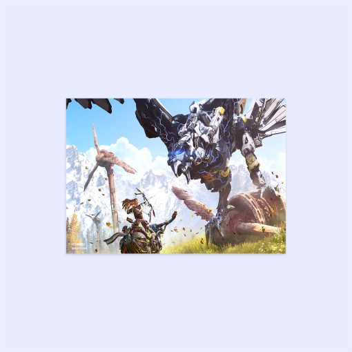 پوستر هومرو مدل فلزی طرح Horizon Zero Down کد PS576