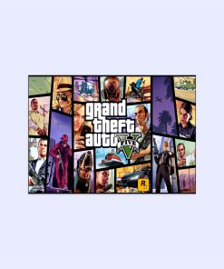 پوستر هومرو مدل فلزی طرح GTA کد PS517