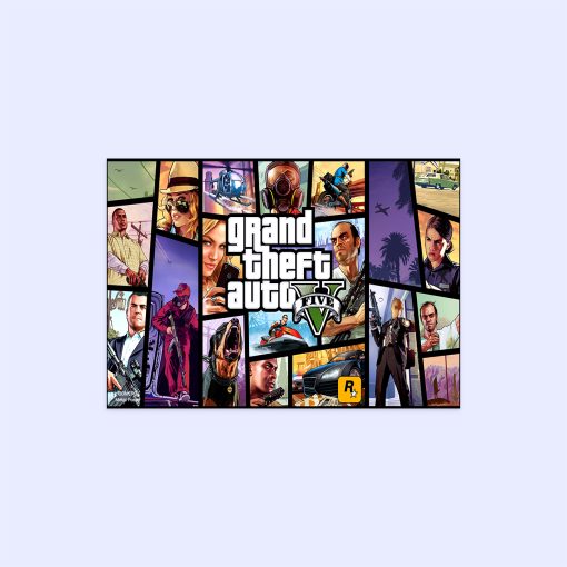 پوستر هومرو مدل فلزی طرح GTA کد PS517