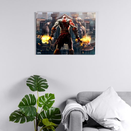 پوستر هومرو مدل فلزی طرح God of War کد PS507