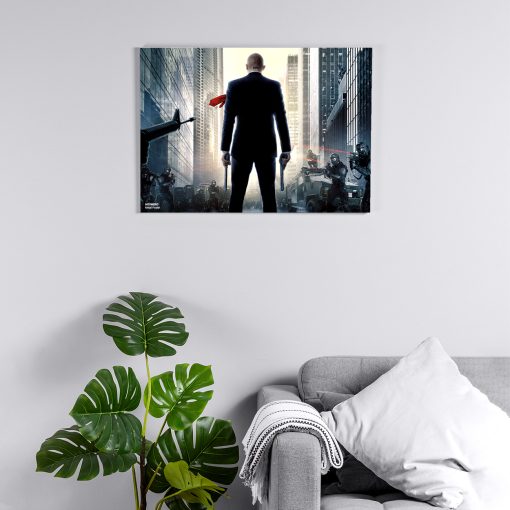پوستر هومرو مدل فلزی طرح Hitman کد PS564