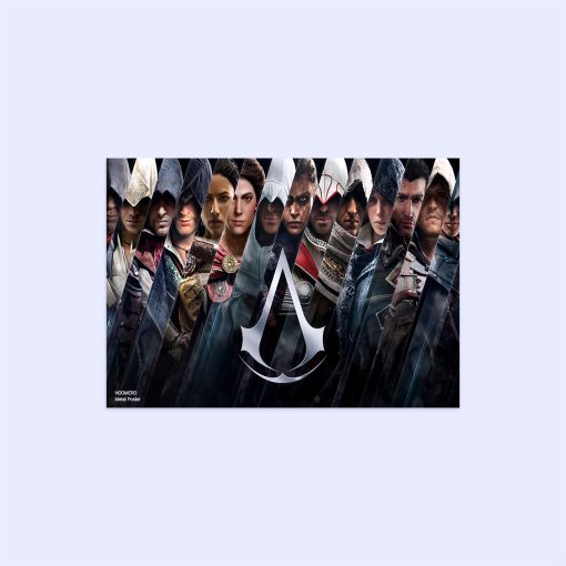 پوستر هومرو مدل فلزی طرح بازی اساسین کرید کد PS220
