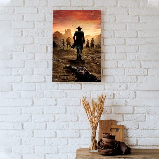 پوستر هومرو مدل فلزی طرح Red Dead Redemption کد PS705