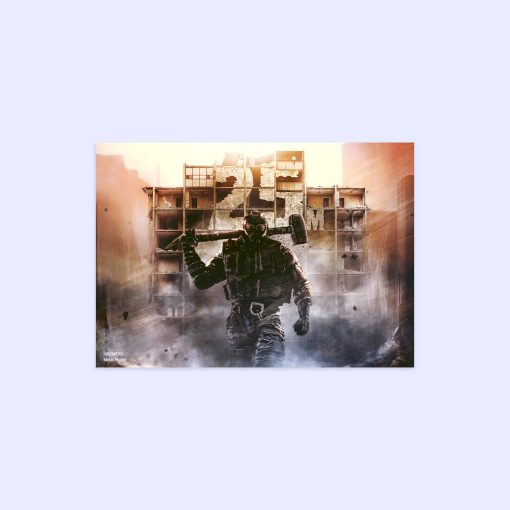 پوستر هومرو مدل فلزی طرح Rainbow six siege کد PS666