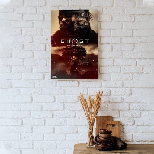 پوستر هومرو مدل فلزی طرح Ghost of tsushima کد PS865