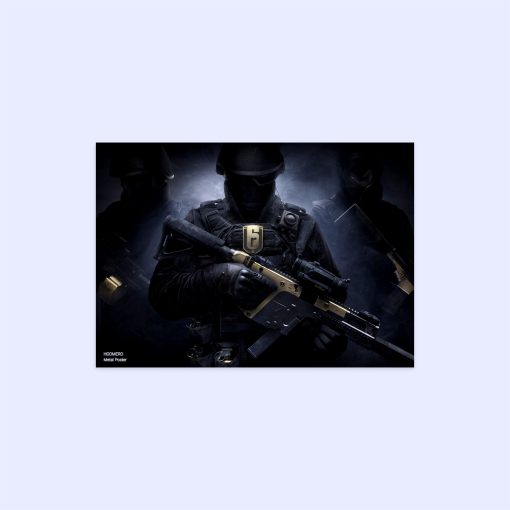 پوستر هومرو مدل فلزی طرح Rainbow six siege کد PS672
