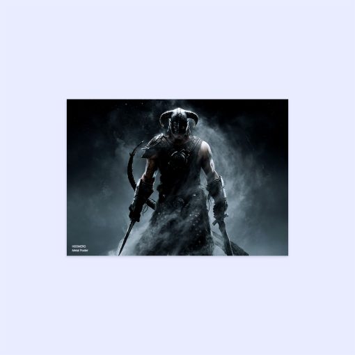 پوستر هومرو مدل فلزی طرح Skyrim کد PS745