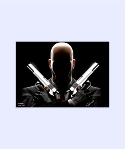 پوستر هومرو مدل فلزی طرح Hitman کد PS561