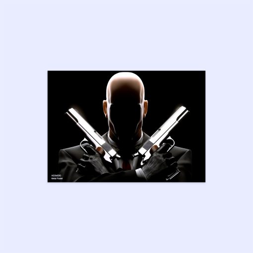 پوستر هومرو مدل فلزی طرح Hitman کد PS561