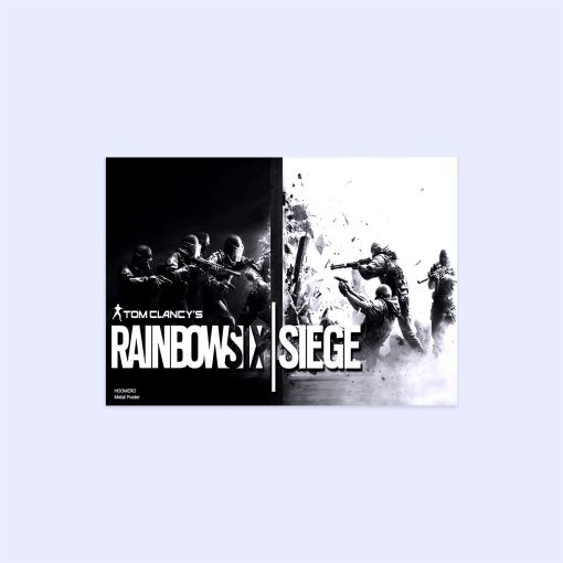پوستر هومرو مدل فلزی طرح Rainbow six siege کد PS676