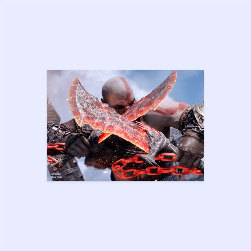پوستر هومرو مدل فلزی طرح God of War کد PS481