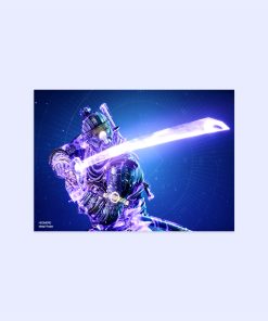 پوستر هومرو مدل فلزی طرح Ghost of tsushima کد PS843