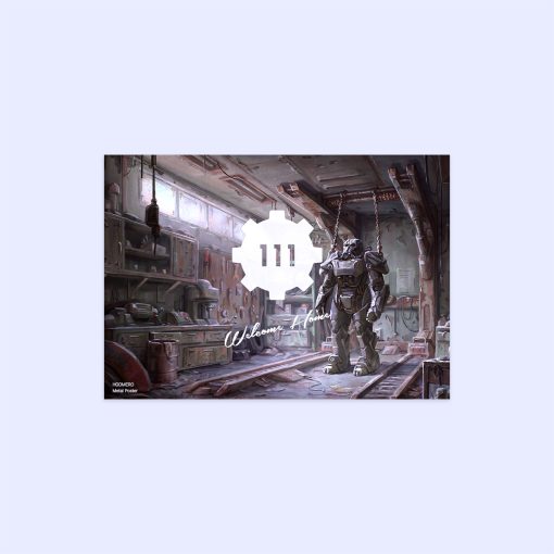 پوستر هومرو مدل فلزی طرح Fallout کد PS403