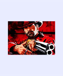 پوستر هومرو مدل فلزی طرح Red Dead Redemption کد PS689