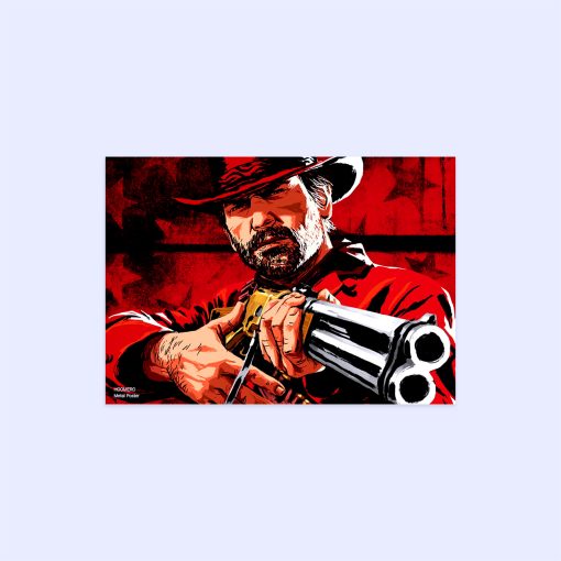 پوستر هومرو مدل فلزی طرح Red Dead Redemption کد PS689