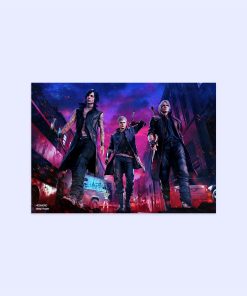 پوستر هومرو مدل فلزی طرح بازی Devil May Cry کد PS317