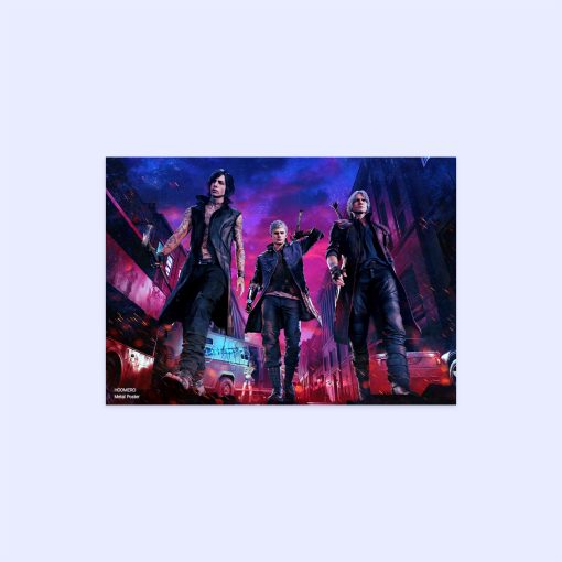 پوستر هومرو مدل فلزی طرح بازی Devil May Cry کد PS317
