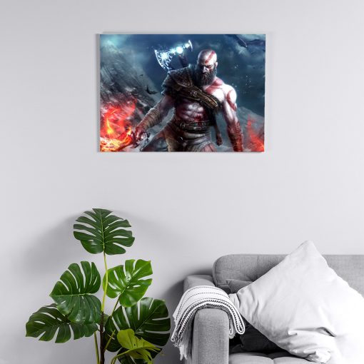پوستر هومرو مدل فلزی طرح God of War کد PS491